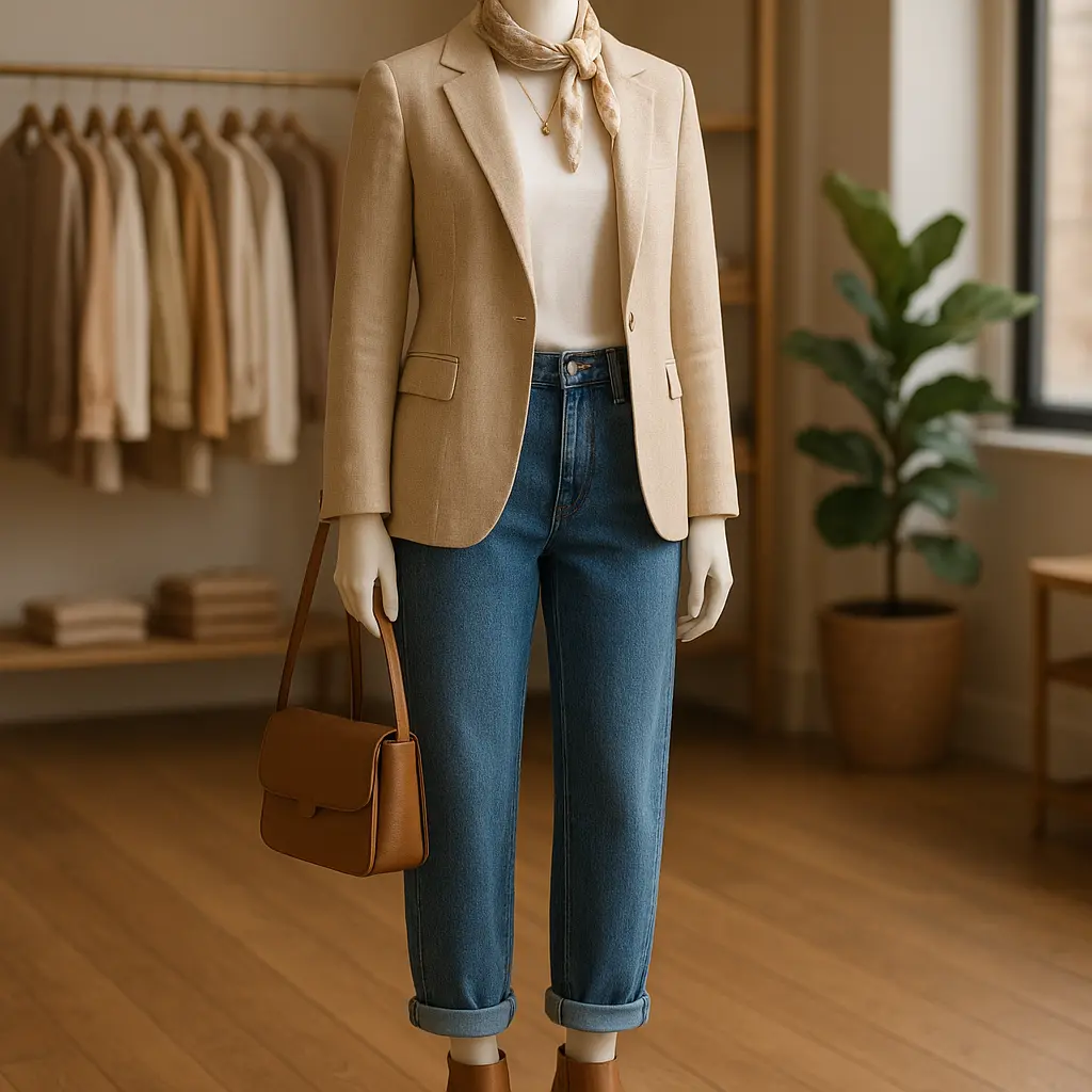 Kuratierter Look auf einer Schaufensterpuppe